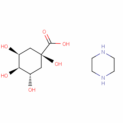1,3,4,5-四羟基环己烷-1-哌嗪羧酸结构式_59766-07-3结构式