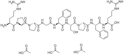 Bradykinin Triacetate Salt Structure,5979-11-3Structure