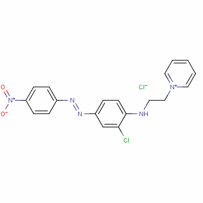 1-[2-[[2-Chloro-4-[2-(4-nitrophenyl)diazenyl]phenyl]amino]ethyl]-pyridinium chloride Structure,59827-64-4Structure