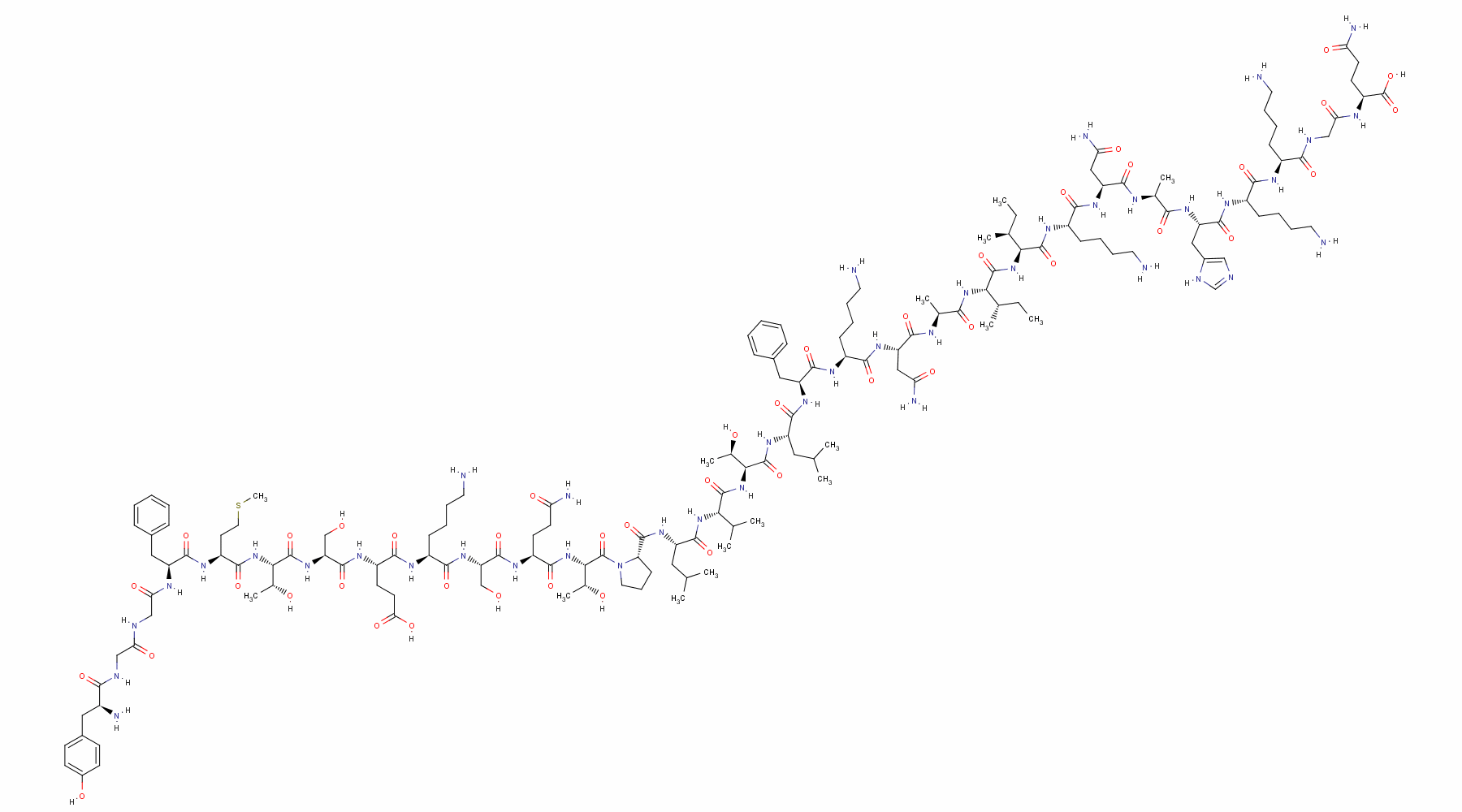 β－endorphin Structure,59887-17-1Structure