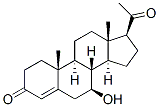 4-孕烯-7beta-醇-3,20-二酮结构式_600-81-7结构式
