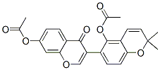 7-(乙酰基氧基)-3-[5-(乙酰基氧基)-2,2-二甲基-2H-1-苯并吡喃-6-基]-4H-1-苯并吡喃-4-酮结构式_60008-04-0结构式