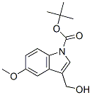 3-Hydroxymethyl-5-methoxyindole-1-carboxylic acid tert-butyl ester Structure,600136-09-2Structure