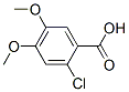 2-Chloro-4,5-dimethoxybenzoic acid Structure,60032-95-3Structure