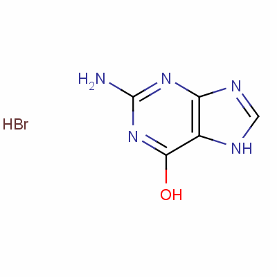 2-氨基-1,7-二氢-6H-嘌呤-6-酮氢溴酸结构式_60049-89-0结构式