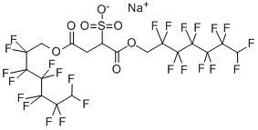 Bis(2,2,3,3,4,4,5,5,6,6,7,7-dodecafluoroheptyl)sulfosuccinate sodium salt Structure,60131-27-3Structure
