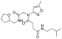 (9ci)-n-(3-甲基丁基)-n-(5-甲基-3-异噁唑基)-n-[2-氧代-2-[[(四氢-2-呋喃)甲基]氨基]乙基]-丁烷二酰胺结构式_602322-12-3结构式