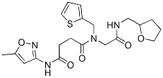 (9ci)-n-(5-甲基-3-异噁唑基)-n-[2-氧代-2-[[(四氢-2-呋喃)甲基]氨基]乙基]-n-(2-噻吩甲基)-丁烷二酰胺结构式_602322-19-0结构式