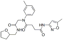 (9ci)-n-(5-甲基-3-异噁唑基)-n-(3-甲基苯基)-n-[2-氧代-2-[[(四氢-2-呋喃)甲基]氨基]乙基]-丁烷二酰胺结构式_602322-23-6结构式