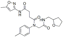 (9ci)-n-(5-甲基-3-异噁唑基)-n-(4-甲基苯基)-n-[2-氧代-2-[[(四氢-2-呋喃)甲基]氨基]乙基]-丁烷二酰胺结构式_602322-24-7结构式