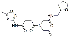 (9ci)-n-(5-甲基-3-异噁唑基)-n-[2-氧代-2-[[(四氢-2-呋喃)甲基]氨基]乙基]-n-2-丙烯基-丁烷二酰胺结构式_602322-31-6结构式