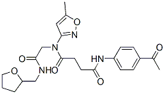 (9ci)-n-(4-乙酰基苯基)-n-(5-甲基-3-异噁唑基)-n-[2-氧代-2-[[(四氢-2-呋喃)甲基]氨基]乙基]-丁烷二酰胺结构式_602322-34-9结构式