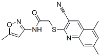 (9ci)-2-[(3-氰基-5,7-二甲基-2-喹啉)硫代]-n-(5-甲基-3-异噁唑基)-乙酰胺结构式_602325-02-0结构式