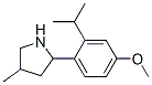 (9CI)-2-[4-甲氧基-2-(1-甲基乙基)苯基]-4-甲基-吡咯烷结构式_603069-08-5结构式