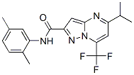 (9CI)-N-(2,5-二甲基苯基)-5-(1-甲基乙基)-7-(三氟甲基)-吡唑并[1,5-a]嘧啶-2-羧酰胺结构式_603097-50-3结构式