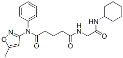 (9CI)-N-[2-(环己基氨基)-2-氧代乙基]-N-(5-甲基-3-异噁唑基)-N-苯基-戊二酰胺结构式_603945-83-1结构式