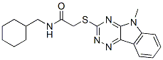 (9ci)-n-(环己基甲基)-2-[(5-甲基-5H-1,2,4-噻嗪并[5,6-b]吲哚-3-基)硫代]-乙酰胺结构式_603946-13-0结构式