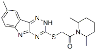 (9CI)-2,6-二甲基-1-[[(8-甲基-2H-1,2,4-噻嗪o[5,6-b]吲哚-3-基)硫代]乙酰基]-哌啶结构式_603946-25-4结构式