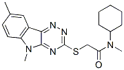 (9ci)-n-环己基-2-[(5,8-二甲基-5H-1,2,4-噻嗪并[5,6-b]吲哚-3-基)硫代]-n-甲基-乙酰胺结构式_603946-45-8结构式