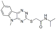 (9ci)-2-[(5,8-二甲基-5H-1,2,4-噻嗪并[5,6-b]吲哚-3-基)硫代]-n-(1-甲基乙基)-乙酰胺结构式_603946-54-9结构式