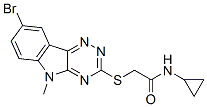 (9ci)-2-[(8-溴-5-甲基-5H-1,2,4-噻嗪并[5,6-b]吲哚-3-基)硫代]-n-环丙基-乙酰胺结构式_603947-08-6结构式