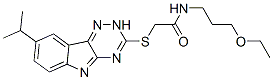 (9ci)-n-(3-乙氧基丙基)-2-[[8-(1-甲基乙基)-2H-1,2,4-噻嗪并[5,6-b]吲哚-3-基]硫代]-乙酰胺结构式_603947-34-8结构式
