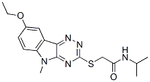 (9ci)-2-[(8-乙氧基-5-甲基-5H-1,2,4-噻嗪并[5,6-b]吲哚-3-基)硫代]-n-(1-甲基乙基)-乙酰胺结构式_603947-84-8结构式