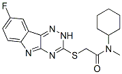 (9ci)-n-环己基-2-[(8-氟-2H-1,2,4-噻嗪并[5,6-b]吲哚-3-基)硫代]-n-甲基-乙酰胺结构式_603947-96-2结构式