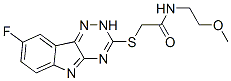 (9ci)-2-[(8-氟-2H-1,2,4-噻嗪并[5,6-b]吲哚-3-基)硫代]-n-(2-甲氧基乙基)-乙酰胺结构式_603948-02-3结构式