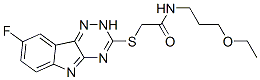 (9ci)-n-(3-乙氧基丙基)-2-[(8-氟-2H-1,2,4-噻嗪并[5,6-b]吲哚-3-基)硫代]-乙酰胺结构式_603948-03-4结构式