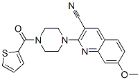 (9ci)-1-(3-氰基-7-甲氧基-2-喹啉)-4-(2-噻吩羰基)-哌嗪结构式_603970-40-7结构式