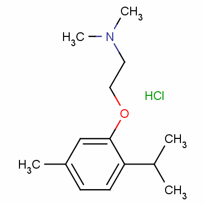 2-[2-(异丙基)-5-甲基苯氧基]乙基 (二甲基)氯化铵结构式_60439-42-1结构式