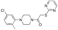 (9ci)-1-(5-氯-2-甲基苯基)-4-[(2-嘧啶硫代)乙酰基]-哌嗪结构式_604763-05-5结构式