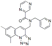 (9CI)-N-[(7,9-二甲基四唑并[1,5-a]喹啉-4-基)甲基]-N-(3-吡啶甲基)-吡嗪羧酰胺结构式_604778-43-0结构式