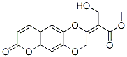 3-Hydroxy-2-[(2e)-7-oxo-7h-pyrano[2,3-g]-1,4-benzodioxin-2(3h)-ylidene]propionic acid methyl ester Structure,60492-00-4Structure