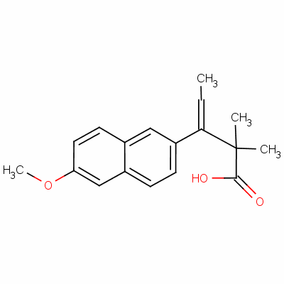 Beta-ethylidene-6-methoxy-alpha,alpha-dimethylnaphthalene-2-propionic acid Structure,60533-05-3Structure