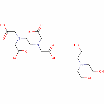 Tris(2-hydroxyethyl)ammonium trihydrogen ethylenediaminetetraacetate Structure,60544-70-9Structure