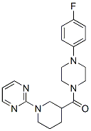 (9ci)-1-(4-氟苯基)-4-[[1-(2-嘧啶)-3-哌啶基]羰基]-哌嗪结构式_605624-02-0结构式