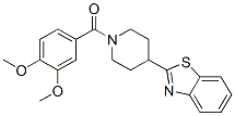 (9CI)-4-(2-苯并噻唑)-1-(3,4-二甲氧基苯甲酰基)-哌啶结构式_605628-00-0结构式