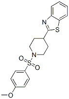 (9CI)-4-(2-苯并噻唑)-1-[(4-甲氧基苯基)磺酰基]-哌啶结构式_605628-21-5结构式