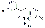 N-[2-(3-溴苯基)-3-(4-氯苯基)-1-甲基丙基]甲胺盐酸盐结构式_605680-51-1结构式