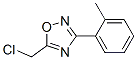 5-(Chloromethyl)-3-(2-methylphenyl)-1,2,4-oxadiazole Structure,60580-24-7Structure