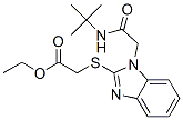 (9ci)-[[1-[2-[(1,1-二甲基乙基)氨基]-2-氧代乙基]-1H-苯并咪唑-2-基]硫代]-乙酸乙酯结构式_606091-65-0结构式