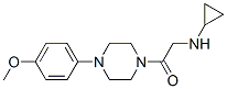 (9ci)-1-[(环丙基氨基)乙酰基]-4-(4-甲氧基苯基)-哌嗪结构式_606096-38-2结构式