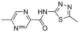 (9CI)-5-甲基-N-(5-甲基-1,3,4-噻二唑-2-基)-吡嗪羧酰胺结构式_606096-90-6结构式