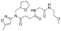 (9ci)-n-[2-[(2-甲氧基乙基)氨基]-2-氧代乙基]-n-(5-甲基-3-异噁唑基)-n-[(四氢-2-呋喃)甲基]-丁烷二酰胺结构式_606098-18-4结构式