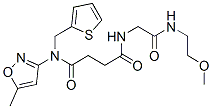 (9ci)-n-[2-[(2-甲氧基乙基)氨基]-2-氧代乙基]-n-(5-甲基-3-异噁唑基)-n-(2-噻吩甲基)-丁烷二酰胺结构式_606098-22-0结构式