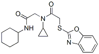 (9ci)-2-(2-苯并噁唑基硫代)-n-[2-(环己基氨基)-2-氧代乙基]-n-环丙基-乙酰胺结构式_606098-44-6结构式