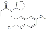 (9CI)-N-[(2-氯-6-甲氧基-3-喹啉)甲基]-N-环戊基-丙酰胺结构式_606102-71-0结构式