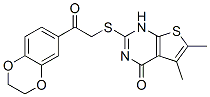 (9CI)-2-[[2-(2,3-二氢-1,4-苯并二噁英-6-基)-2-氧代乙基]硫代]-5,6-二甲基-噻吩并[2,3-d]嘧啶-4(1H)-酮结构式_606107-49-7结构式